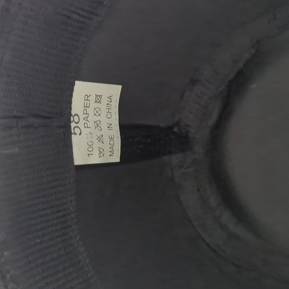 Classic Black Straw Fedora – Size 58 Unisex Summer Travel Hat - Picture 6 of 7